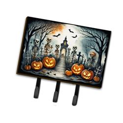 9 x 6 in. Unisex Skeleton Spooky Halloween Leash or Key Holder