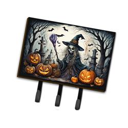 9 x 6 in. Unisex Witch Spooky Halloween Leash or Key Holder