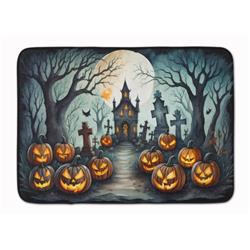 19 x 27 in. Unisex Graveyard Spooky Halloween Memory Foam Kitchen Mat