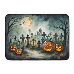 19 x 27 in. Unisex Graveyard Spooky Halloween Memory Foam Kitchen Mat