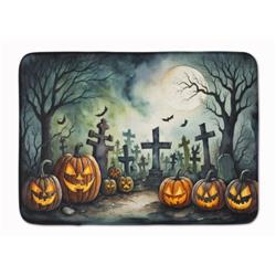 19 x 27 in. Unisex Graveyard Spooky Halloween Memory Foam Kitchen Mat