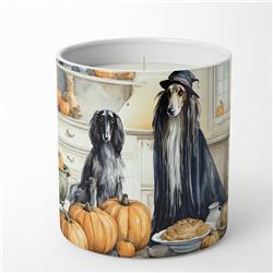 10 oz Unisex Afghan Hound Fall Kitchen Pumpkins Decorative Soy Candle