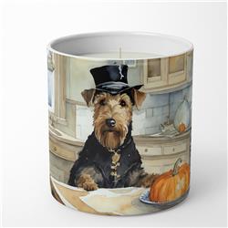 10 oz Unisex Airedale Terrier Fall Kitchen Pumpkins Decorative Soy Candle