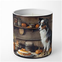 DAC1728CDL 10 oz Unisex Australian Shepherd Fall Kitchen Pumpkins Decorative Soy Candle