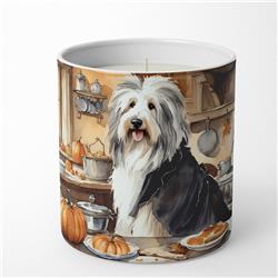 10 oz Unisex Bearded Collie Fall Kitchen Pumpkins Decorative Soy Candle