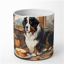 DAC1738CDL 10 oz Unisex Bernese Mountain Dog Fall Kitchen Pumpkins Decorative Soy Candle