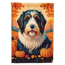 DAC1015GF 15.5 x 11.25 in. Bearded Collie Fall Garden Flag