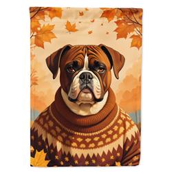 15.5 x 11.25 in. Unisex Boxer Fall Garden Flag