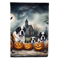 DAC2050CHF 40 x 28 in. Saint Bernard Spooky Halloween House Flag