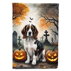 DAC2057CHF 40 x 28 in. Welsh Springer Spaniel Spooky Halloween House Flag