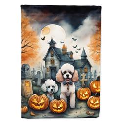 DAC2067CHF 40 x 28 in. Poodle Spooky Halloween House Flag
