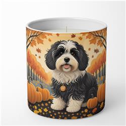 10 oz Unisex Havanese Fall Decorative Soy Candle