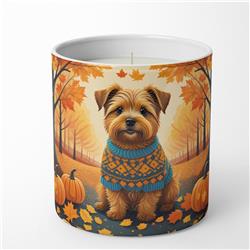 10 oz Unisex Norfolk Terrier Fall Decorative Soy Candle