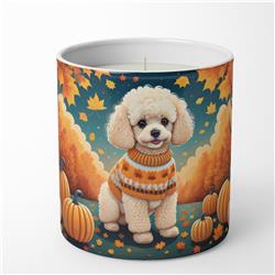 10 oz Unisex Poodle Fall Decorative Soy Candle