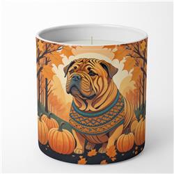 10 oz Unisex Shar Pei Fall Decorative Soy Candle