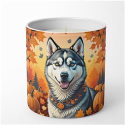 10 oz Unisex Siberian Husky Fall Decorative Soy Candle