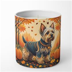 10 oz Unisex Silky Terrier Fall Decorative Soy Candle