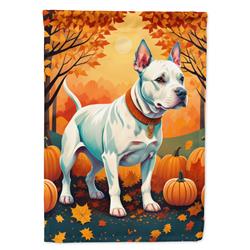 DAC1008CHF 40 x 28 in. White Pit Bull Terrier Fall House Flag