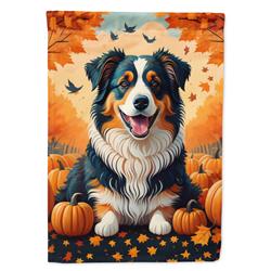 DAC1009CHF 40 x 28 in. Australian Shepherd Terrier Fall House Flag