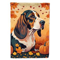 DAC1013CHF 40 x 28 in. Basset Hound Fall House Flag