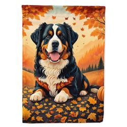 DAC1019CHF 40 x 28 in. Bernese Mountain Dog Fall House Flag