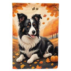 DAC1022CHF 40 x 28 in. Border Collie Fall House Flag