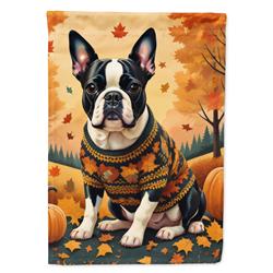 DAC1024CHF 40 x 28 in. Boston Terrier Fall House Flag