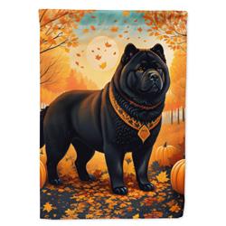 DAC1036CHF 40 x 28 in. Black Chow Chow Fall House Flag