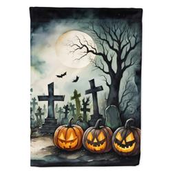 DAC2217CHF 40 x 28 in. Graveyard Spooky Halloween House Flag