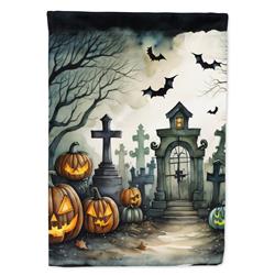 DAC2222CHF 40 x 28 in. Graveyard Spooky Halloween House Flag