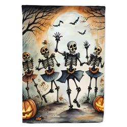 DAC2235CHF 40 x 28 in. Dancing Skeletons Spooky Halloween House Flag