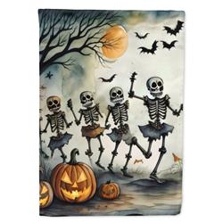DAC2236CHF 40 x 28 in. Dancing Skeletons Spooky Halloween House Flag