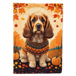 DAC1038GF 15.5 x 11.25 in. Cocker Spaniel Fall Garden Flag