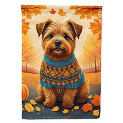 DAC1060GF 15.5 x 11.25 in. Norfolk Terrier Fall Garden Flag