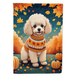 DAC1063GF 15.5 x 11.25 in. Poodle Fall Garden Flag