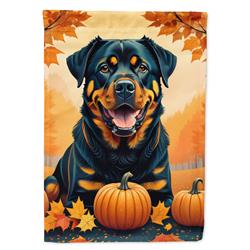 15.5 x 11.25 in. Unisex Rottweiler Fall Garden Flag