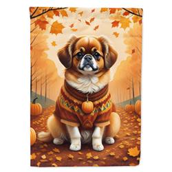 DAC1076GF 15.5 x 11.25 in. Tibetan Spaniel Fall Garden Flag