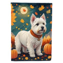 15.5 x 11.25 in. Unisex Westie Fall Garden Flag