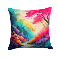 3 x 14 x 14 in. Colorful Azaleas Fabric Decorative Pillow