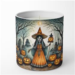 DAC2255CDL 3.25 x 3.75 x 3.25 in. La Llorona Skeleton Spooky Halloween Decorative Soy Candle