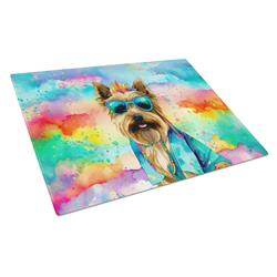 DAC2479LCB 0.2 x 15 x 12 in. Cairn Terrier Hippie Dawg Glass Cutting Board, Large