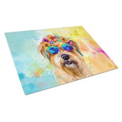 DAC2480LCB 0.2 x 15 x 12 in. Cairn Terrier Hippie Dawg Glass Cutting Board, Large