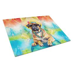 DAC2482LCB 0.2 x 15 x 12 in. Cane Corso Hippie Dawg Glass Cutting Board, Large