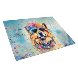 DAC2491LCB 0.2 x 15 x 12 in. Chow Chow Hippie Dawg Glass Cutting Board, Large