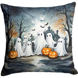 3 x 18 x 18 in. Ghosts Spooky Halloween Throw Pillow