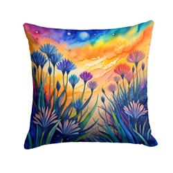 3 x 14 x 14 in. Colorful Agapanthus Fabric Decorative Pillow