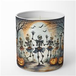 DAC2235CDL 3.25 x 3.75 x 3.25 in. Dancing Skeletons Spooky Halloween Decorative Soy Candle