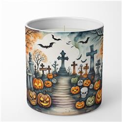 DAC2237CDL 3.25 x 3.75 x 3.25 in. Day of the Dead Spooky Halloween Decorative Soy Candle
