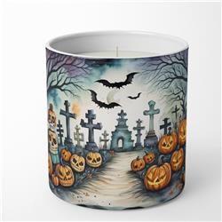 DAC2238CDL 3.25 x 3.75 x 3.25 in. Day of the Dead Spooky Halloween Decorative Soy Candle