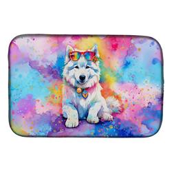 0.2 x 21 x 14 in. Samoyed Hippie Dawg Dish Drying Mat